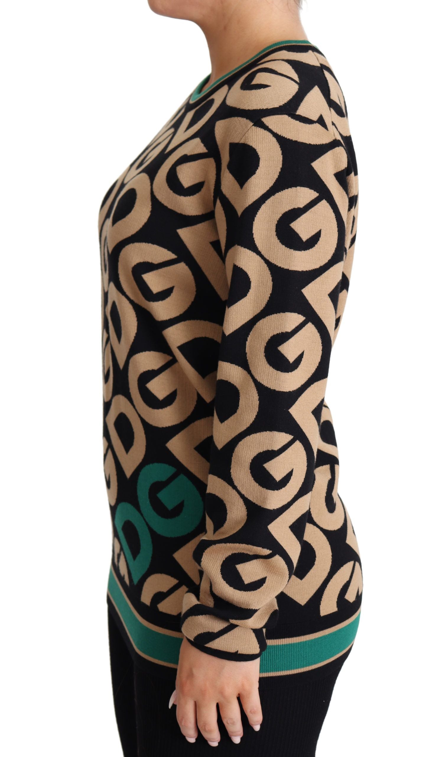 Dolce & Gabbana Elegant Multicolor Wool Blend Sweater - ACCEXO