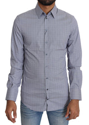 Dolce & Gabbana Sicilia Slim Fit Polka Dot Cotton Blend Shirt - ACCEXO