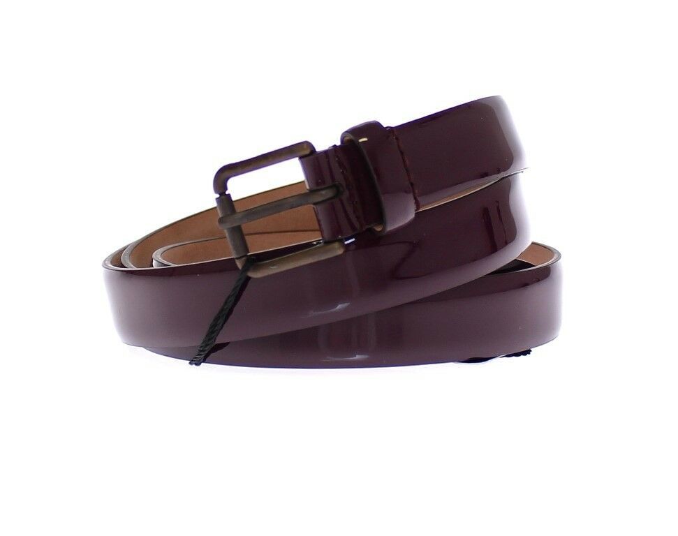 Dolce & Gabbana Elegant Purple Leather Belt - ACCEXO