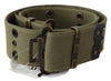 Ermanno Scervino Chic Army Green Cotton Waist Belt