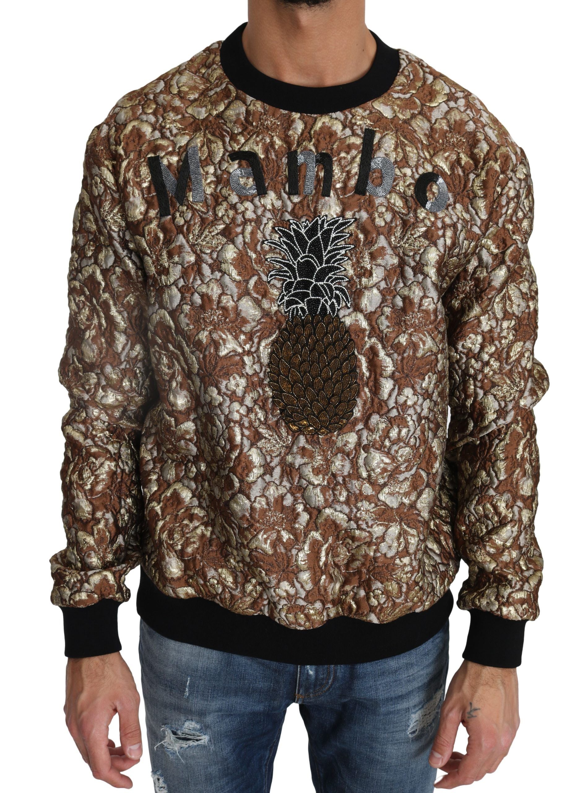 Dolce & Gabbana Opulent Multicolor Crewneck Sweater - ACCEXO