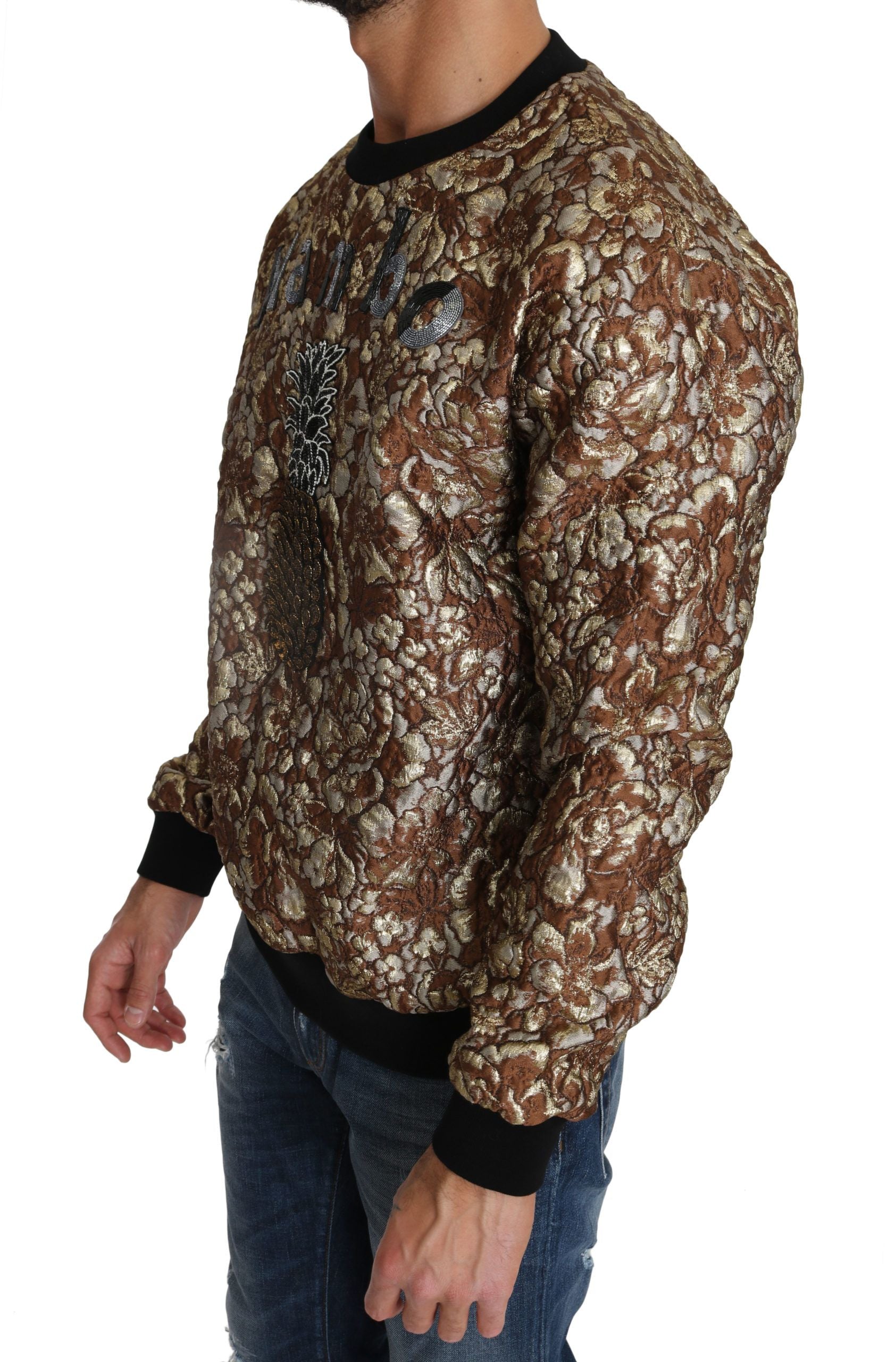 Dolce & Gabbana Opulent Multicolor Crewneck Sweater - ACCEXO