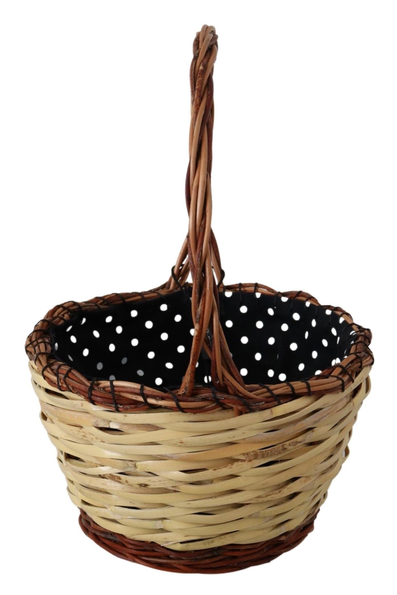 Dolce & Gabbana Chic Beige Wicker Basket Tote Bag - ACCEXO