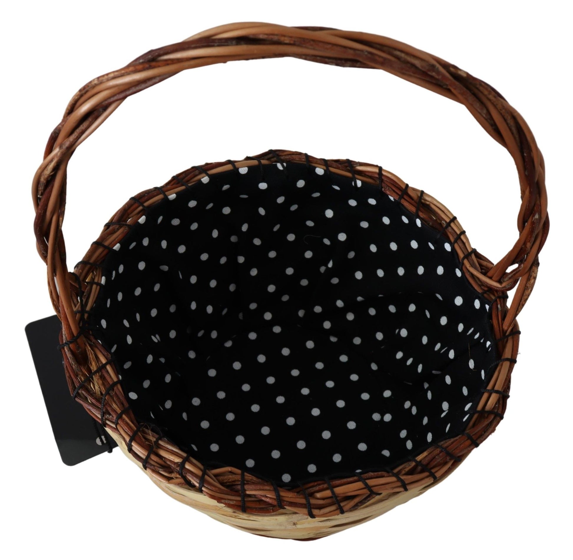Dolce & Gabbana Chic Beige Wicker Basket Tote Bag - ACCEXO