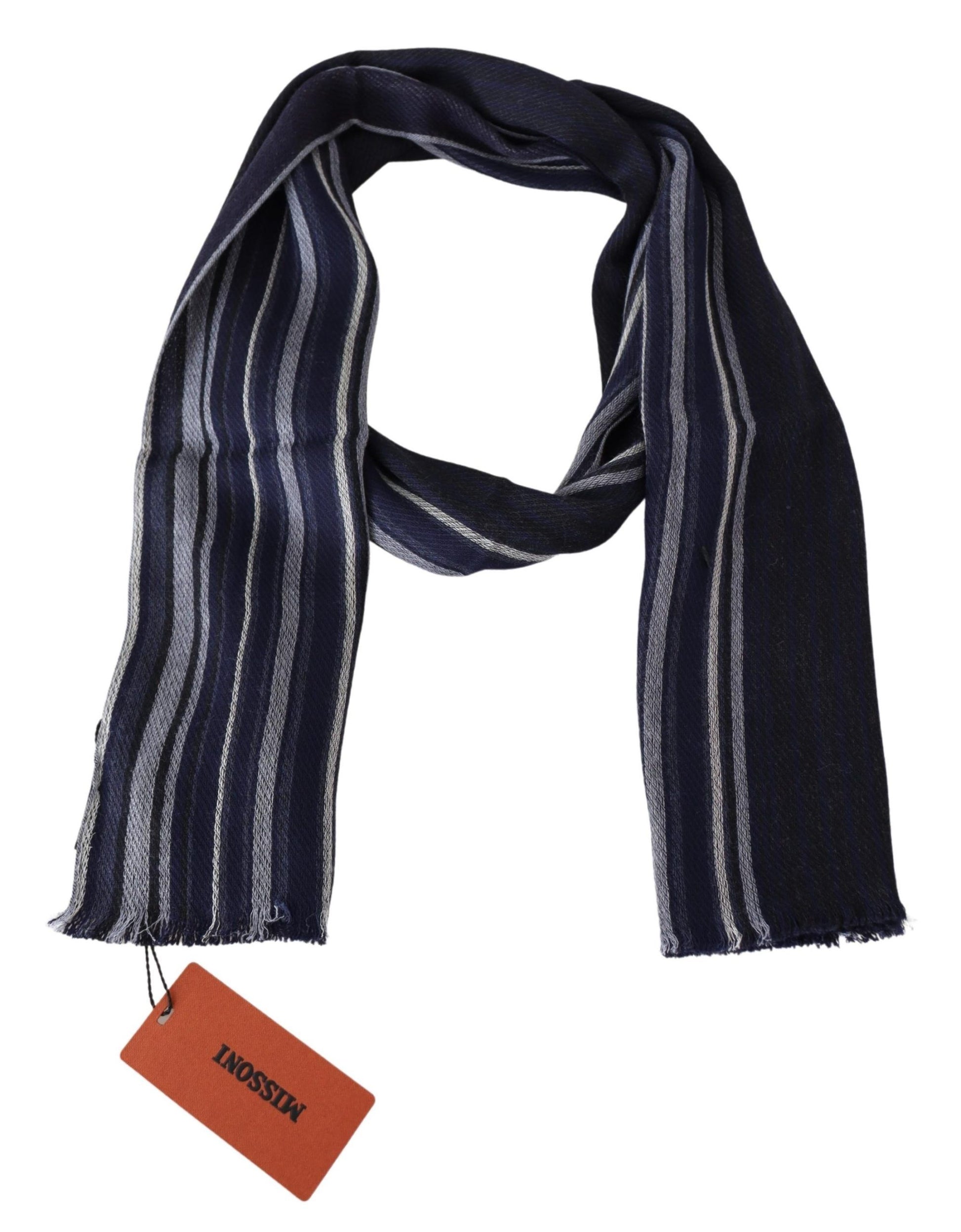 Missoni Chic Multicolor Wool Silk Striped Scarf - ACCEXO