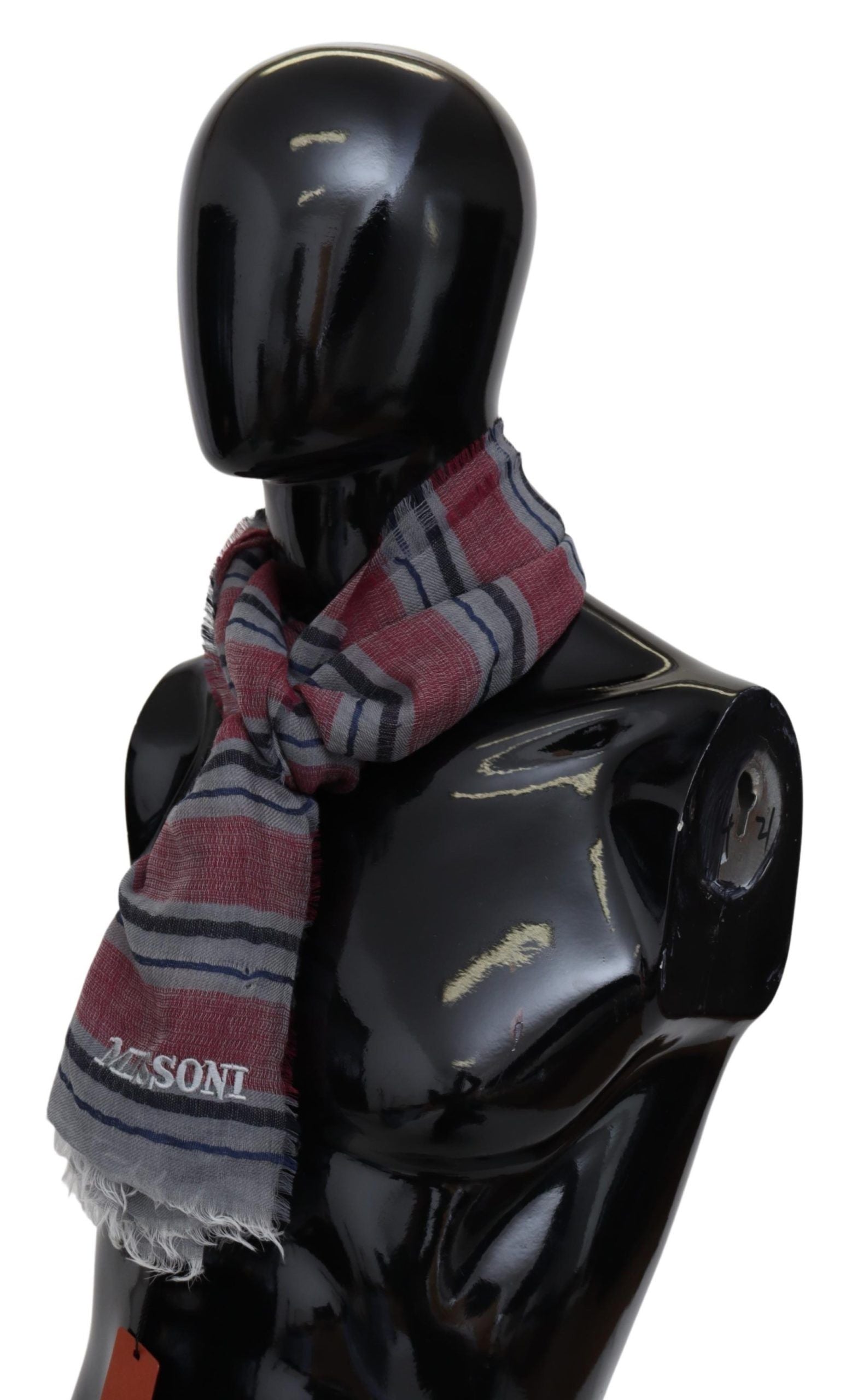 Missoni Elegant Multicolor Striped Wool Scarf - ACCEXO