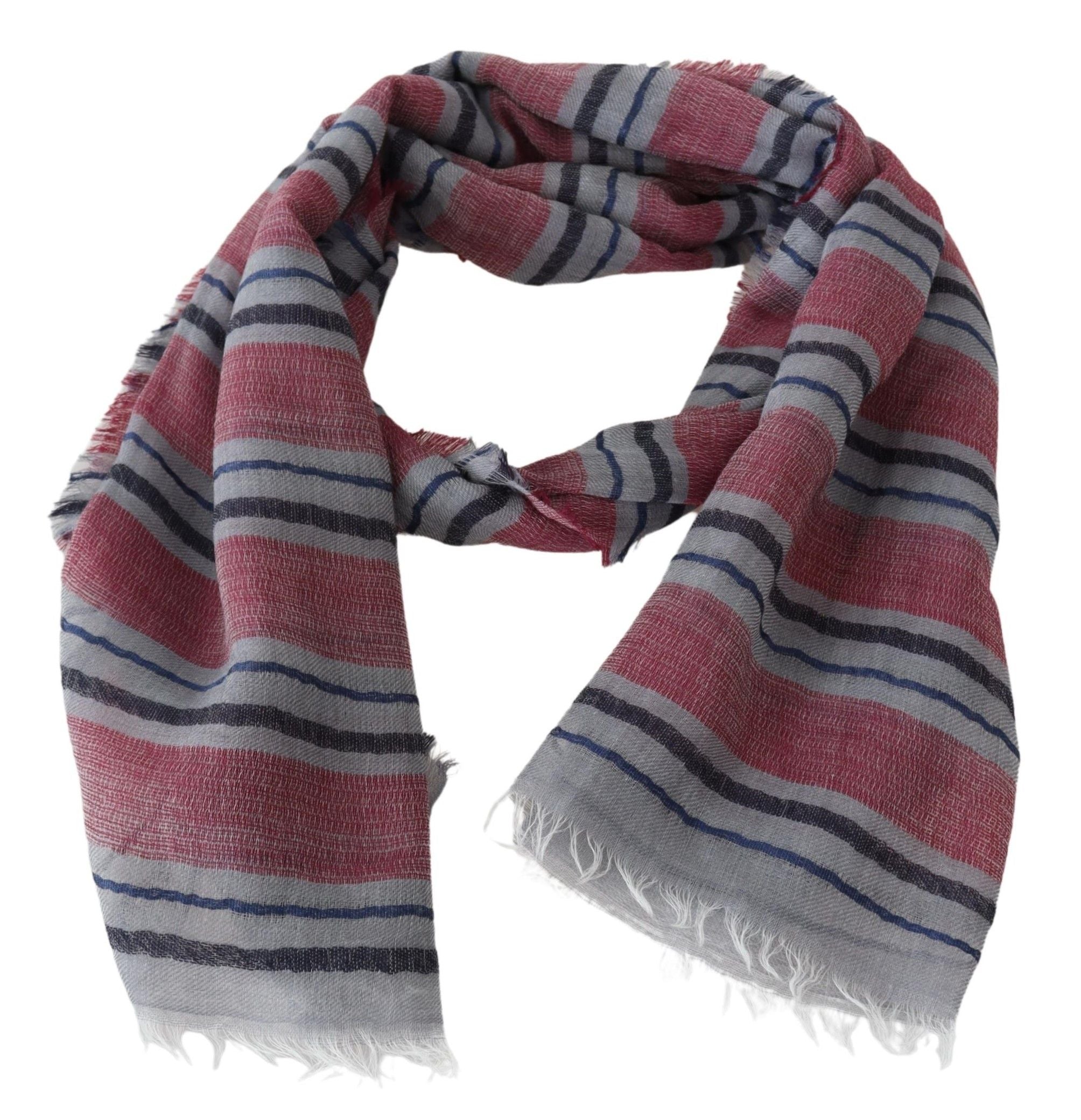 Missoni Elegant Multicolor Striped Wool Scarf - ACCEXO