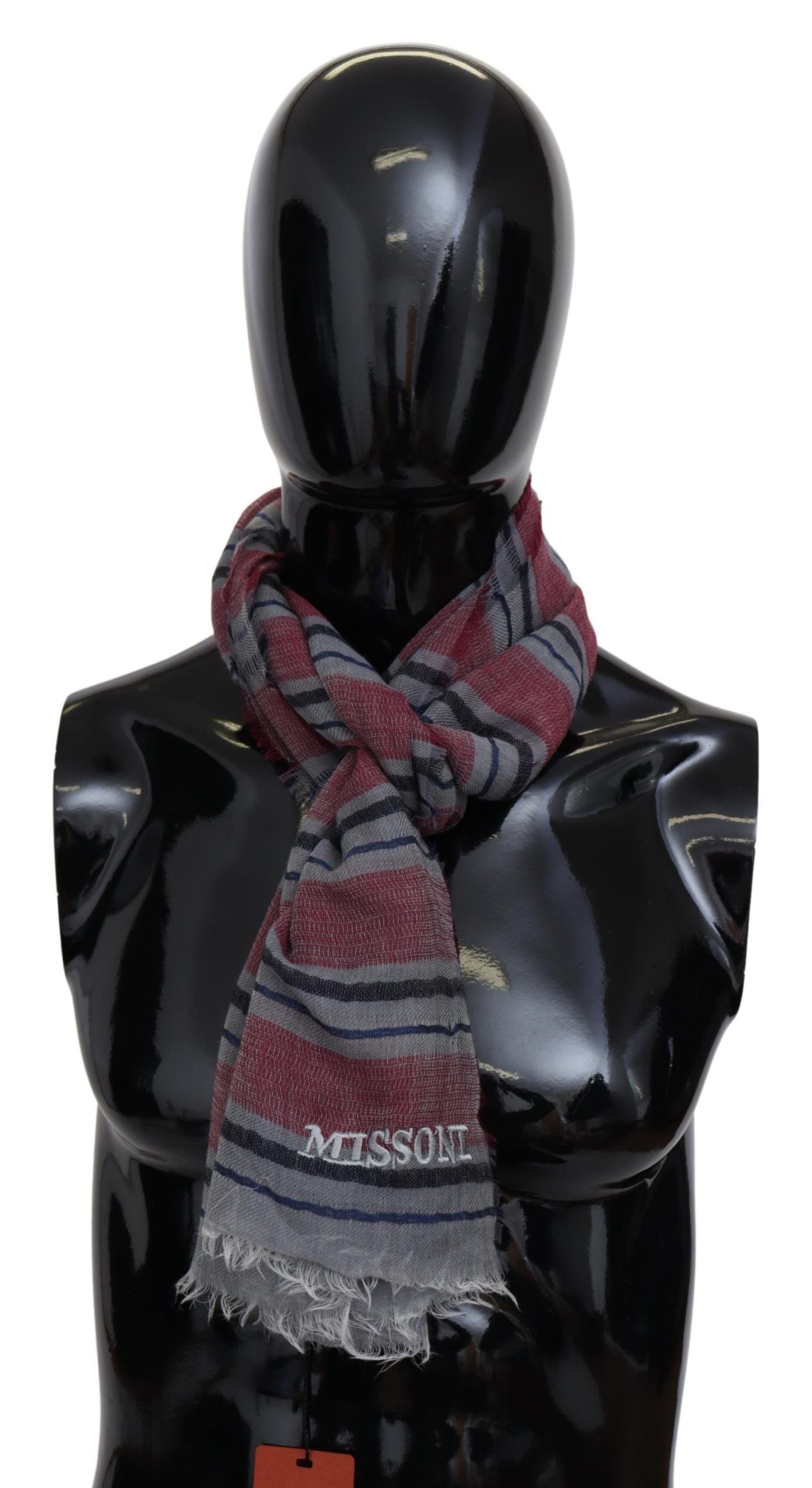 Missoni Elegant Multicolor Striped Wool Scarf - ACCEXO