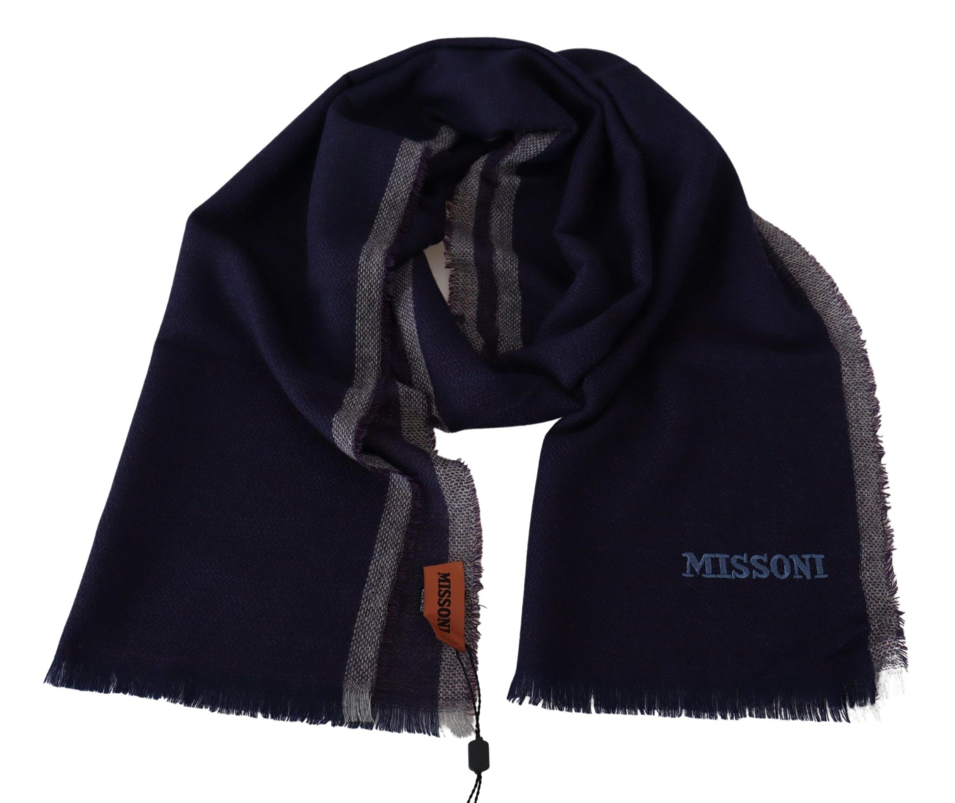 Missoni Authentic Wool Scarf with Striped Pattern - ACCEXO