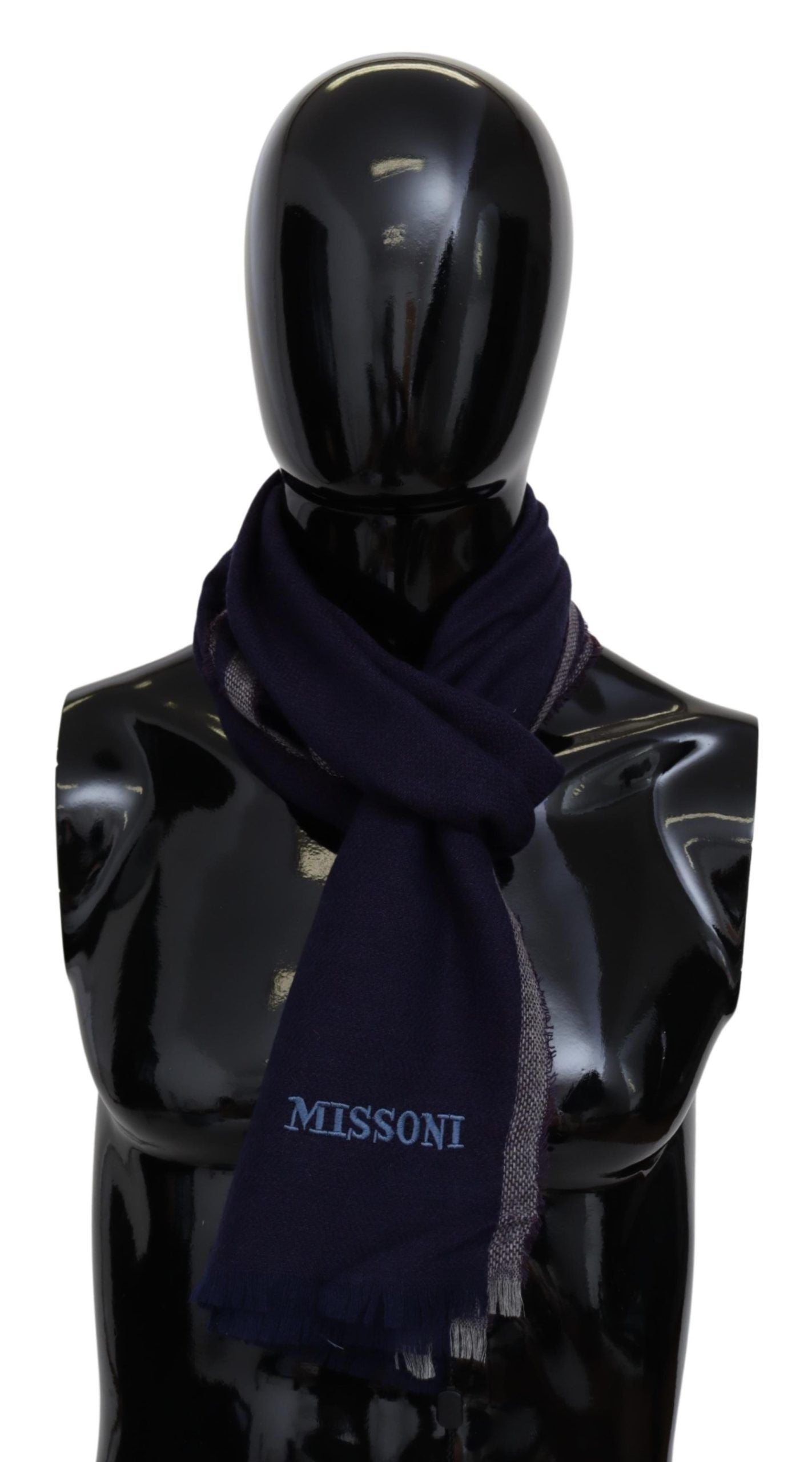 Missoni Authentic Wool Scarf with Striped Pattern - ACCEXO