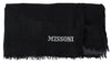 Missoni Elegant Wool Scarf with Signature Embroidery