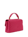 Chic Pink Quilted Leather Mini Handbag