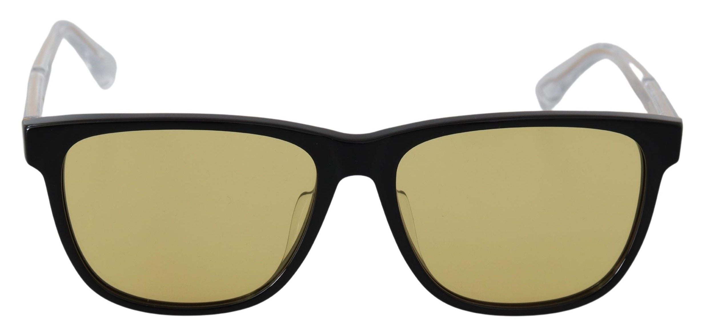 Diesel Chic Black Acetate Sunglasses with Yellow Lenses - ACCEXO
