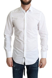 Dolce & Gabbana Elegant White Cotton Dress Shirt - ACCEXO