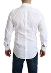 Dolce & Gabbana Elegant White Cotton Dress Shirt Slim Fit