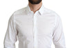 Dolce & Gabbana Elegant White Cotton Dress Shirt Slim Fit