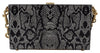 Dolce & Gabbana Gray Resin Dolce Box Clutch with Gold Details