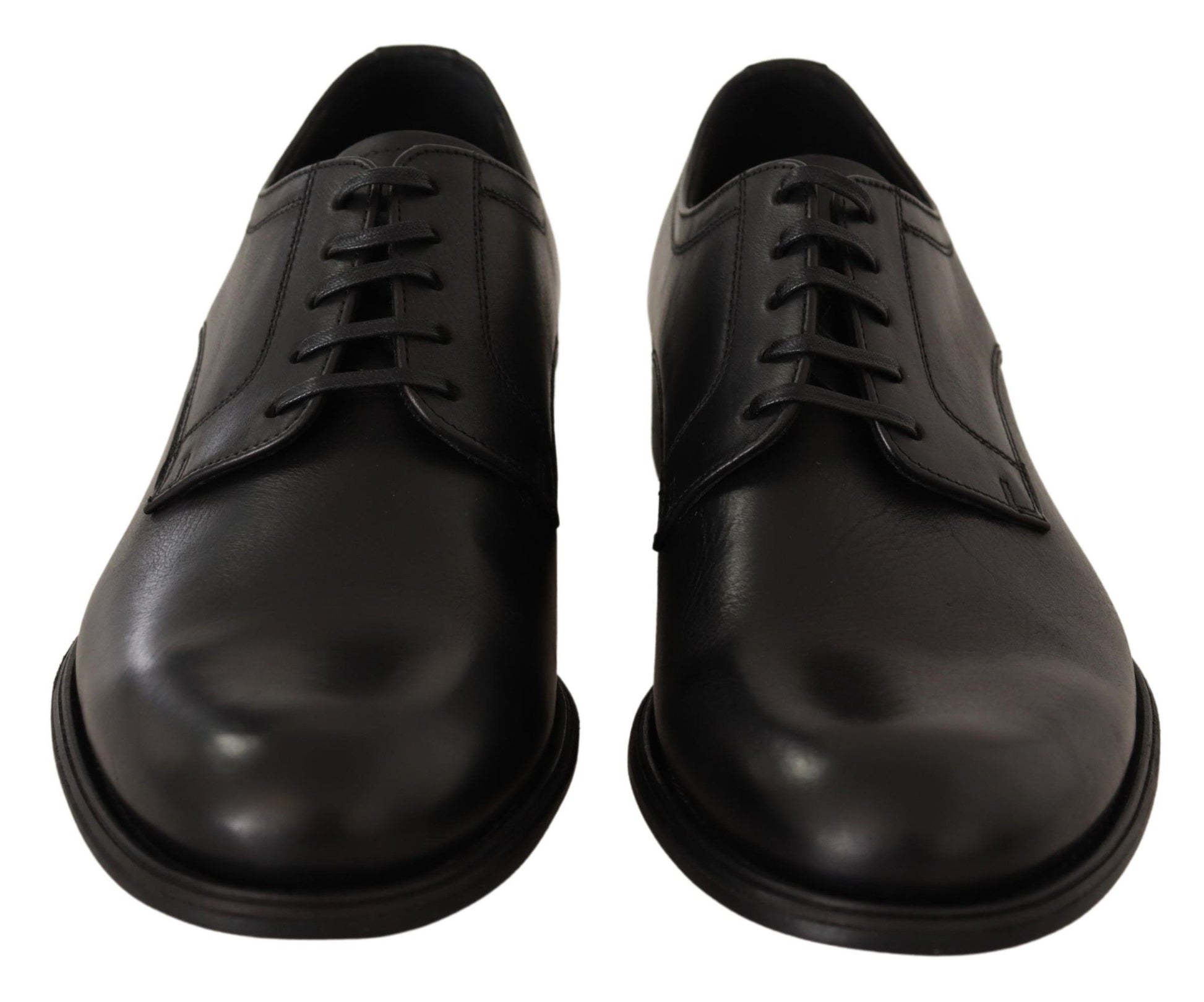 Dolce & Gabbana Elegant Black Derby Formal Shoes - ACCEXO
