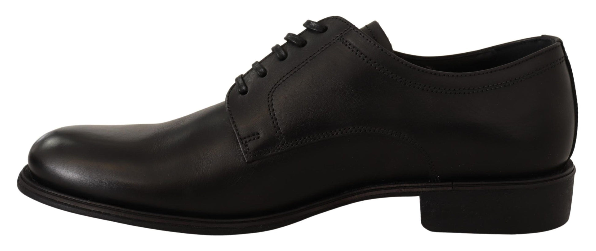 Dolce & Gabbana Elegant Black Derby Formal Shoes - ACCEXO