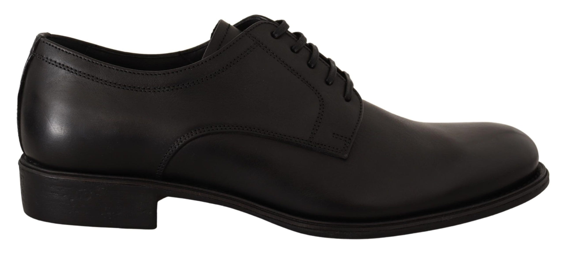 Dolce & Gabbana Elegant Black Derby Formal Shoes - ACCEXO