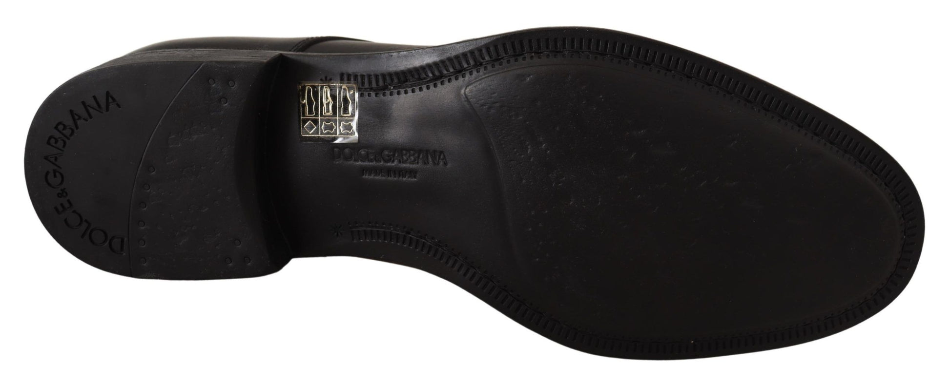 Dolce & Gabbana Elegant Black Derby Formal Shoes - ACCEXO