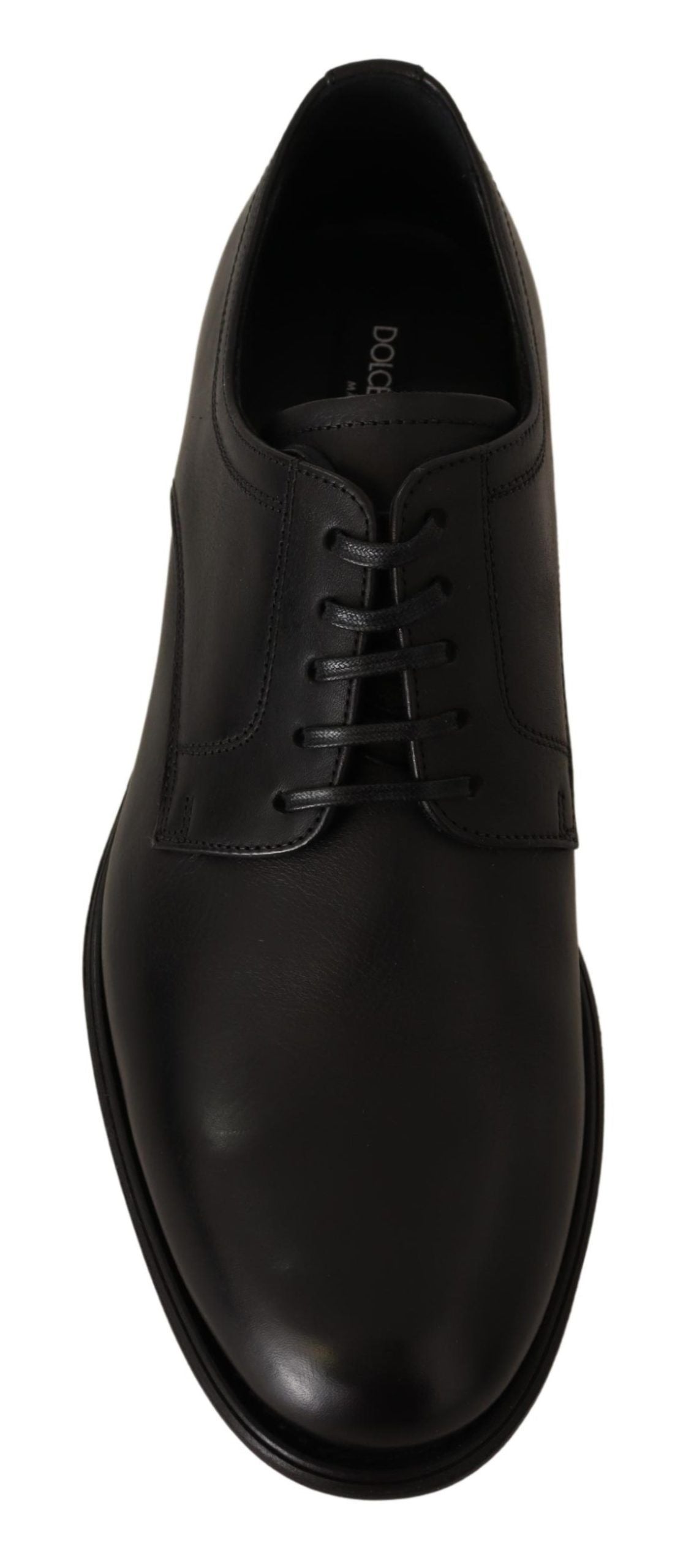 Dolce & Gabbana Elegant Black Derby Formal Shoes - ACCEXO