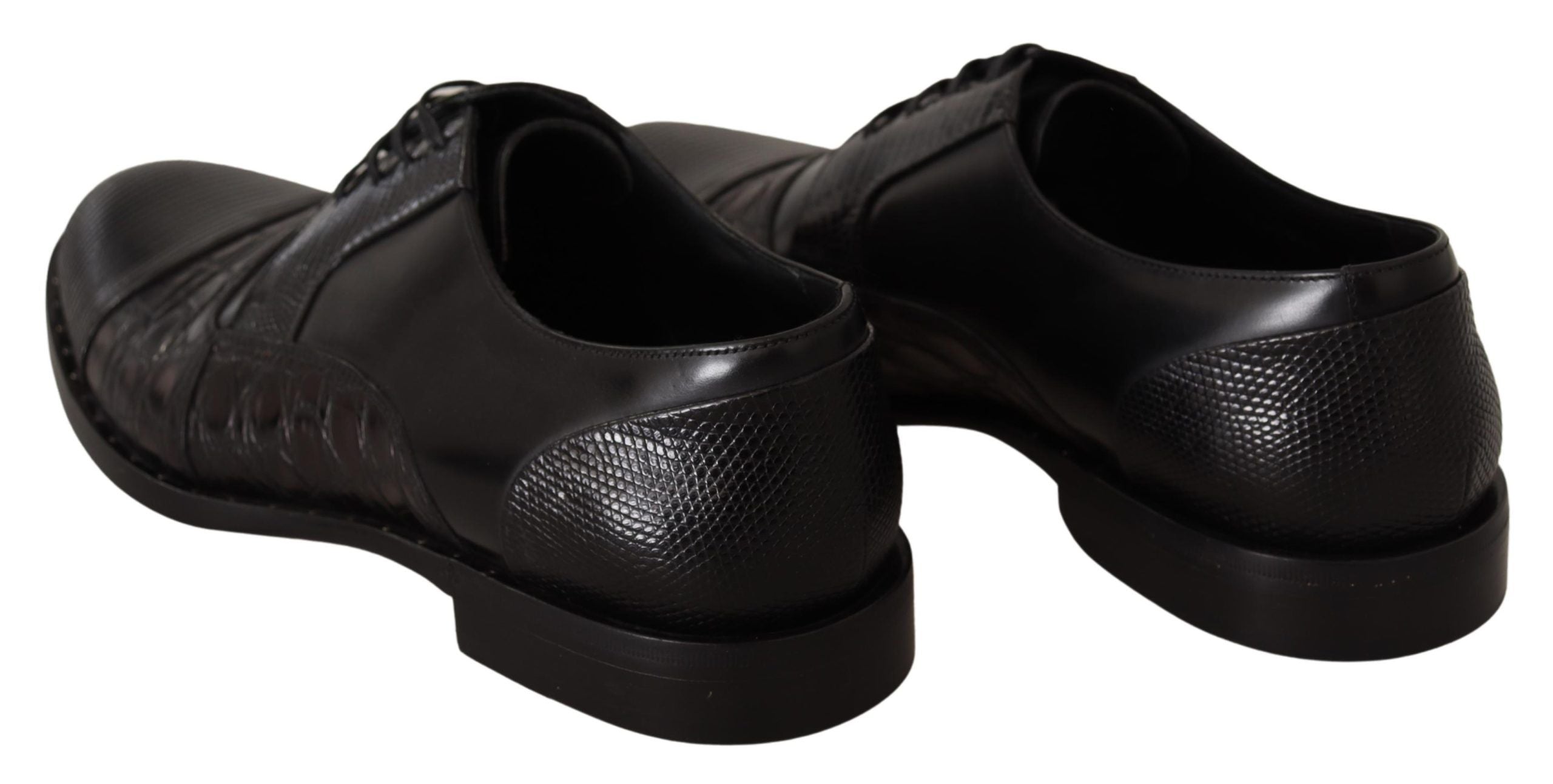 Dolce & Gabbana Elegant Black Derby Oxford Wingtips - ACCEXO