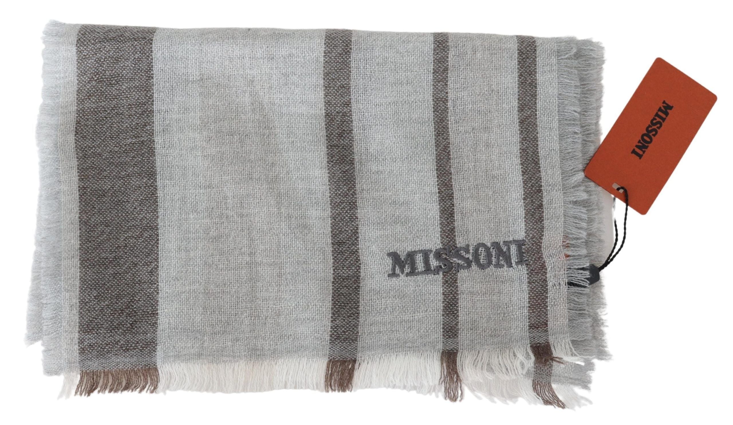 Missoni Multicolor Wool Stripe Fringe Scarf Unisex - ACCEXO