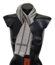 Missoni Multicolor Wool Stripe Fringe Scarf Unisex - ACCEXO