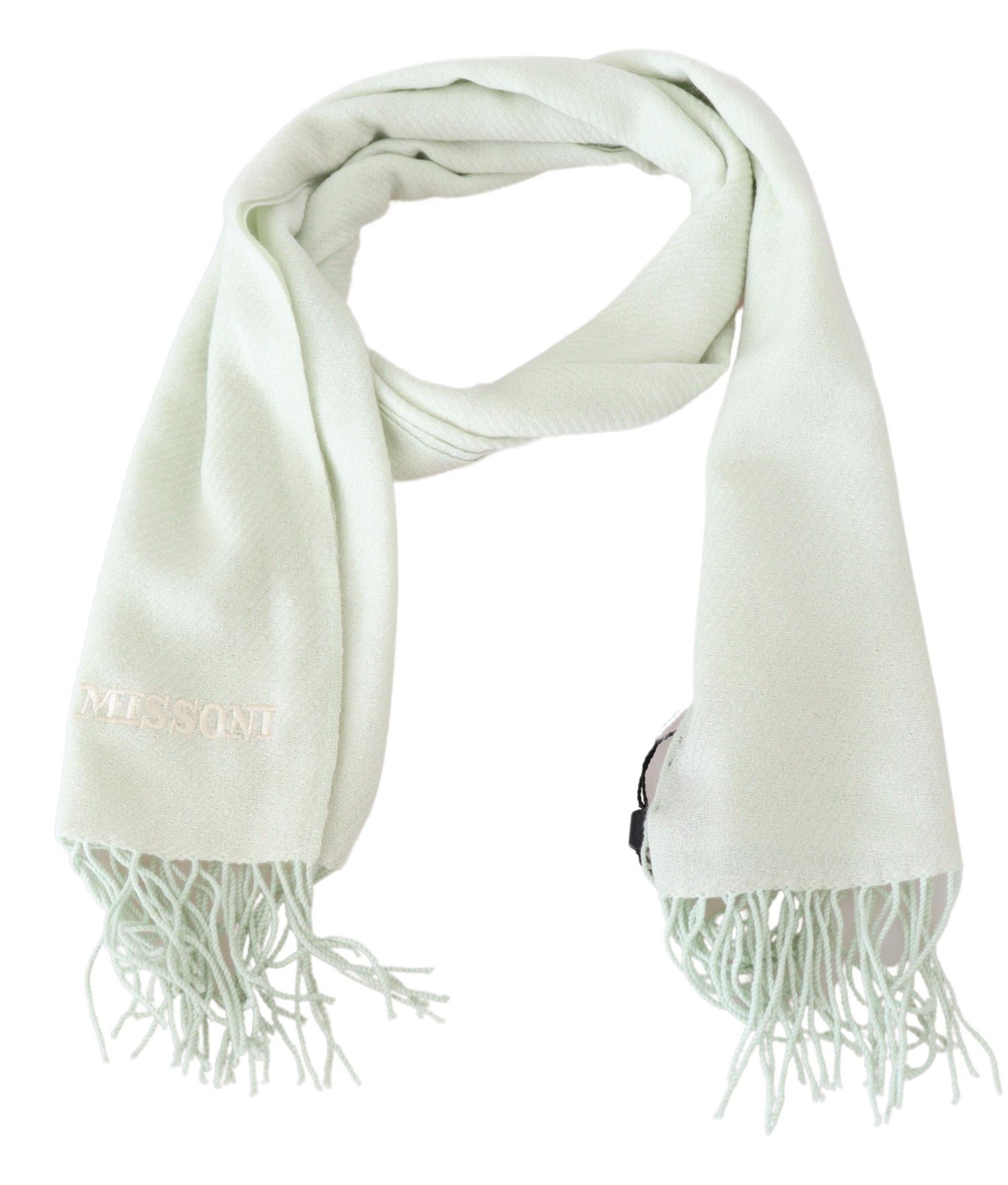 Missoni Elegant White Cashmere Scarf - ACCEXO