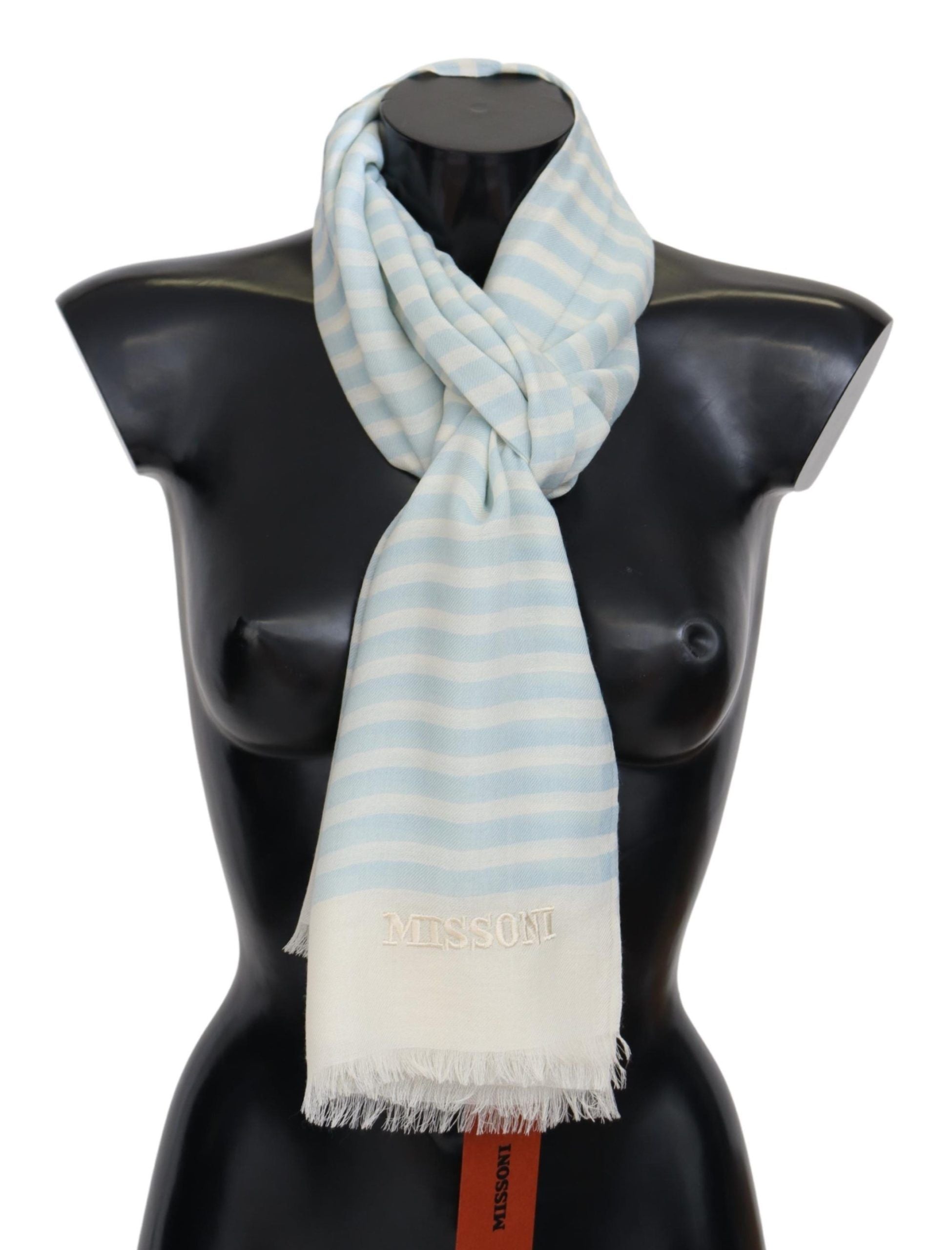 Missoni Elegant Cashmere Scarf with Linear Design - ACCEXO