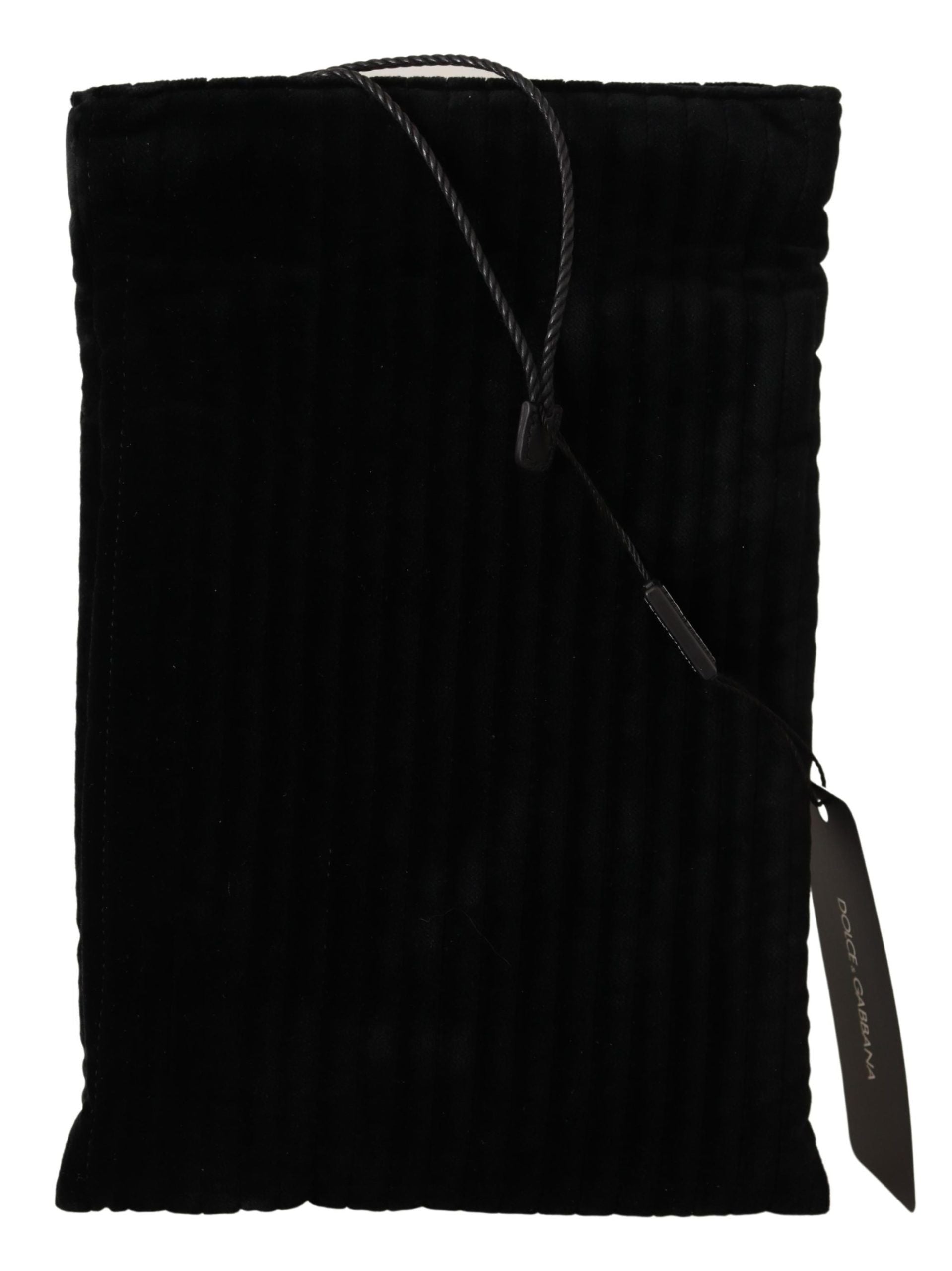 Dolce & Gabbana Elegant Velvet Quilted Glasses Holder Bag - ACCEXO