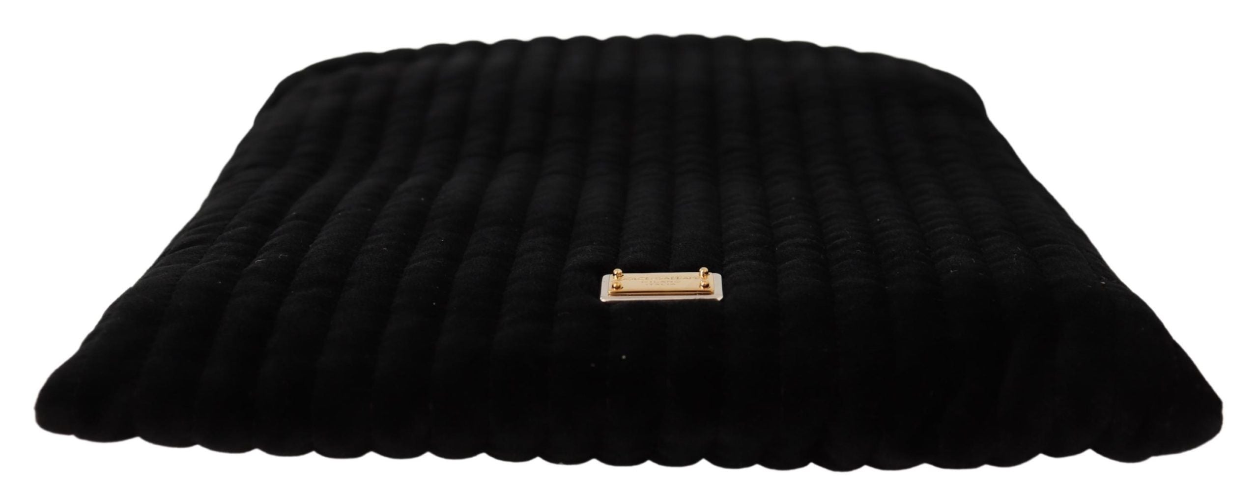 Dolce & Gabbana Elegant Velvet Quilted Glasses Holder Bag - ACCEXO