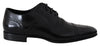 Dolce & Gabbana Elegant Black Leather Formal Derby Shoes