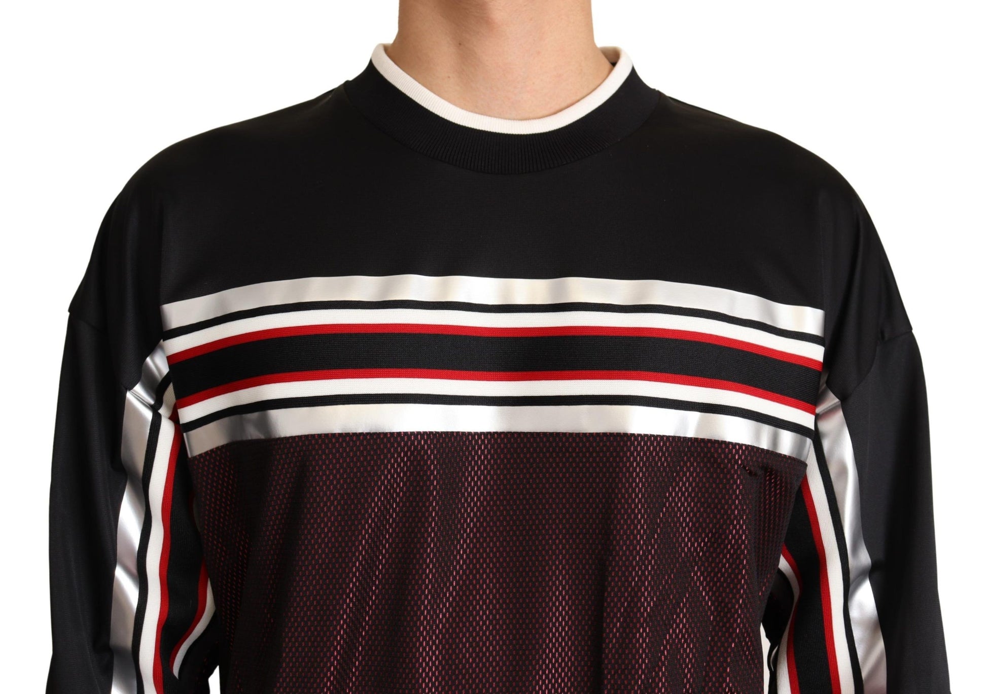 Dolce & Gabbana Elegant Crewneck Pullover Sweater in Black - ACCEXO