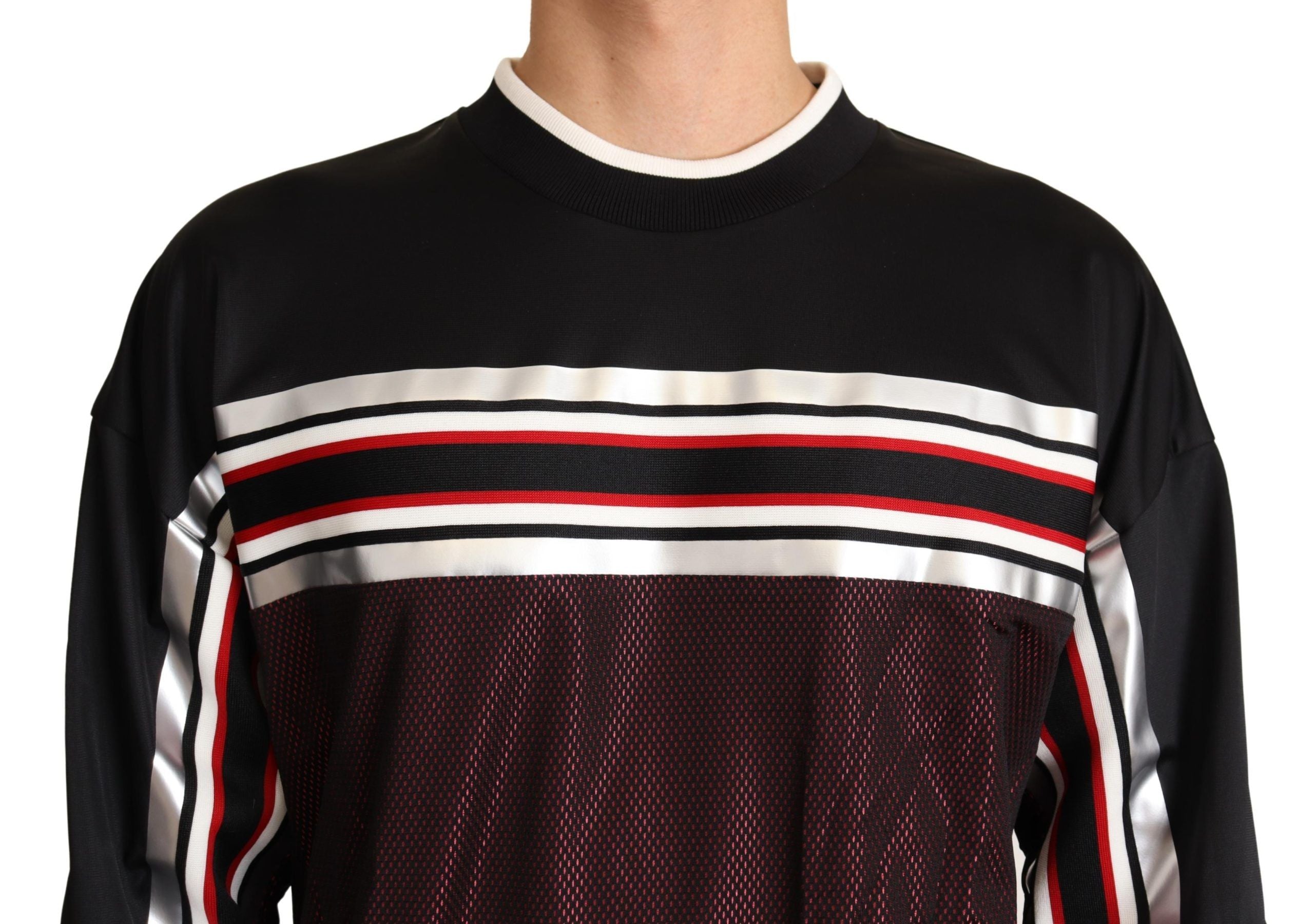Dolce & Gabbana Elegant Crewneck Pullover Sweater in Black - ACCEXO