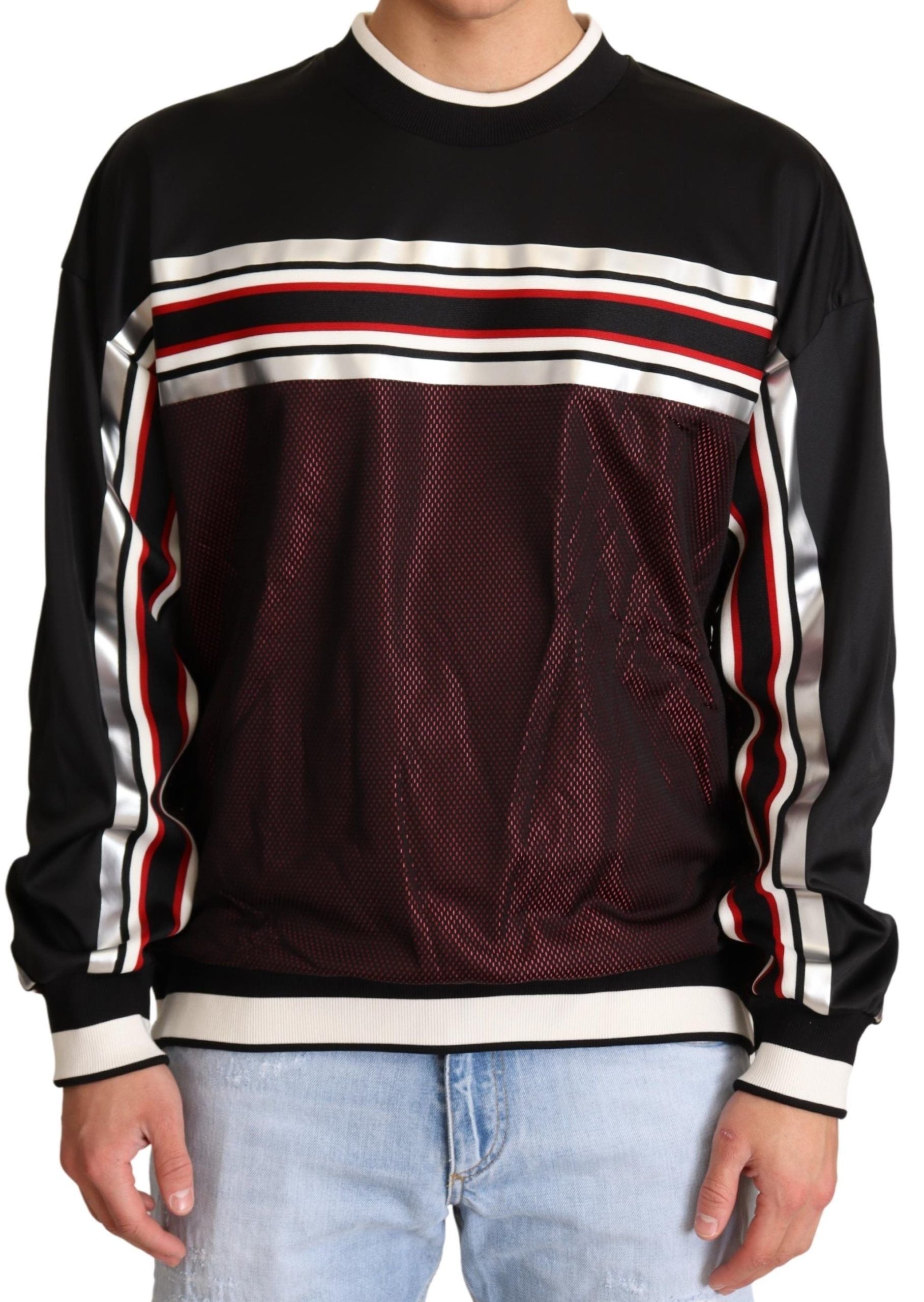 Dolce & Gabbana Elegant Crewneck Pullover Sweater in Black - ACCEXO