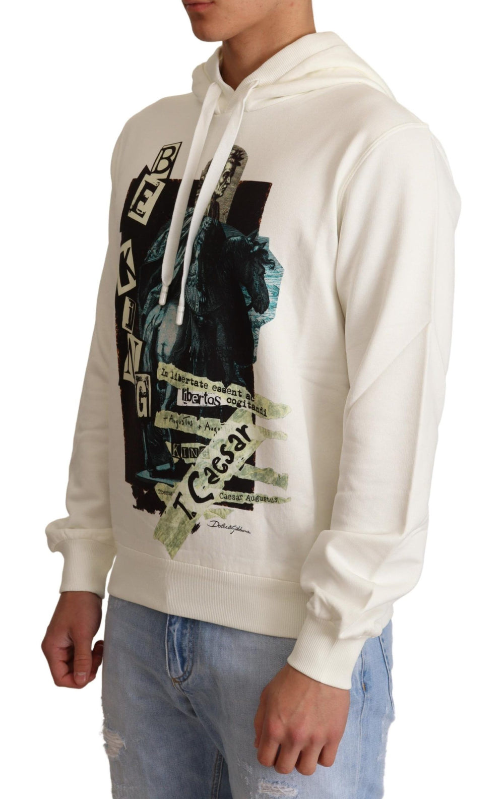 Dolce & Gabbana Regal King Motif Hooded Pullover Sweater - ACCEXO