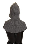 Dolce & Gabbana Elegant Cashmere Hood Scarf in Gray