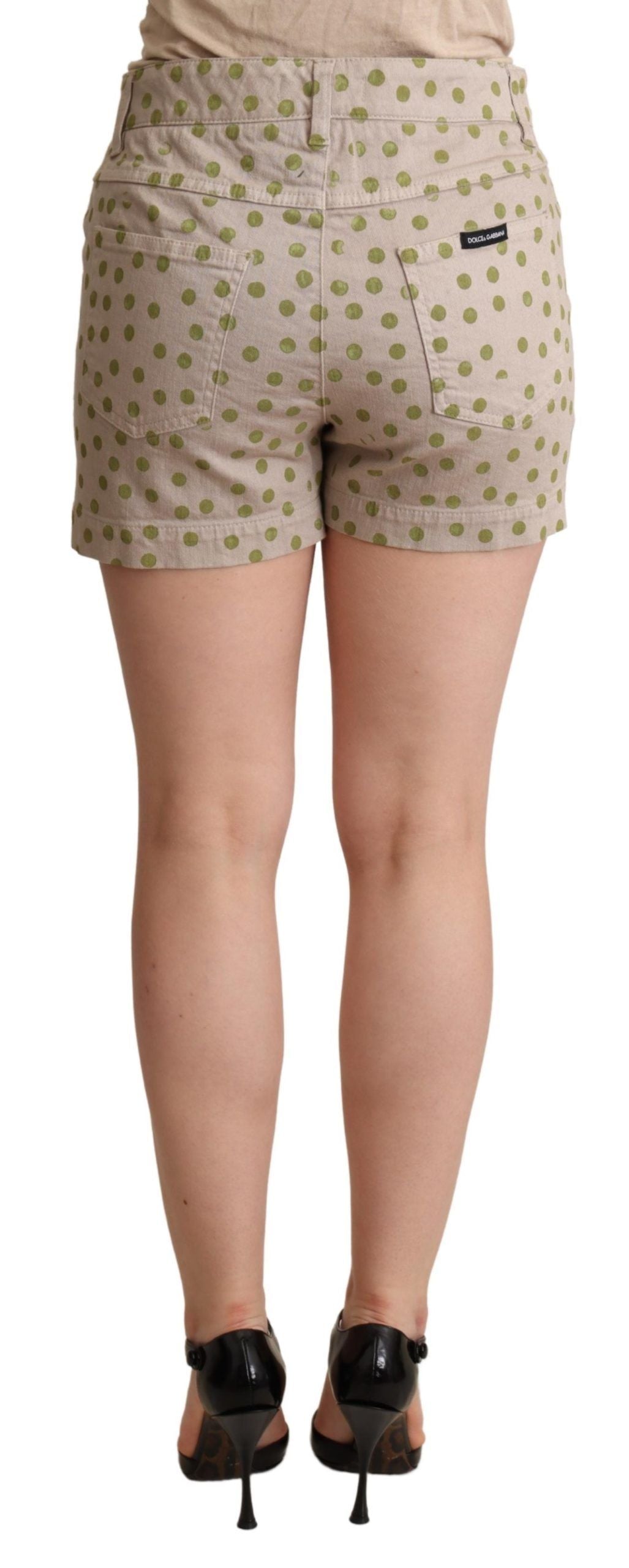 Dolce & Gabbana Chic Polka Dot Cotton Stretch Shorts - ACCEXO