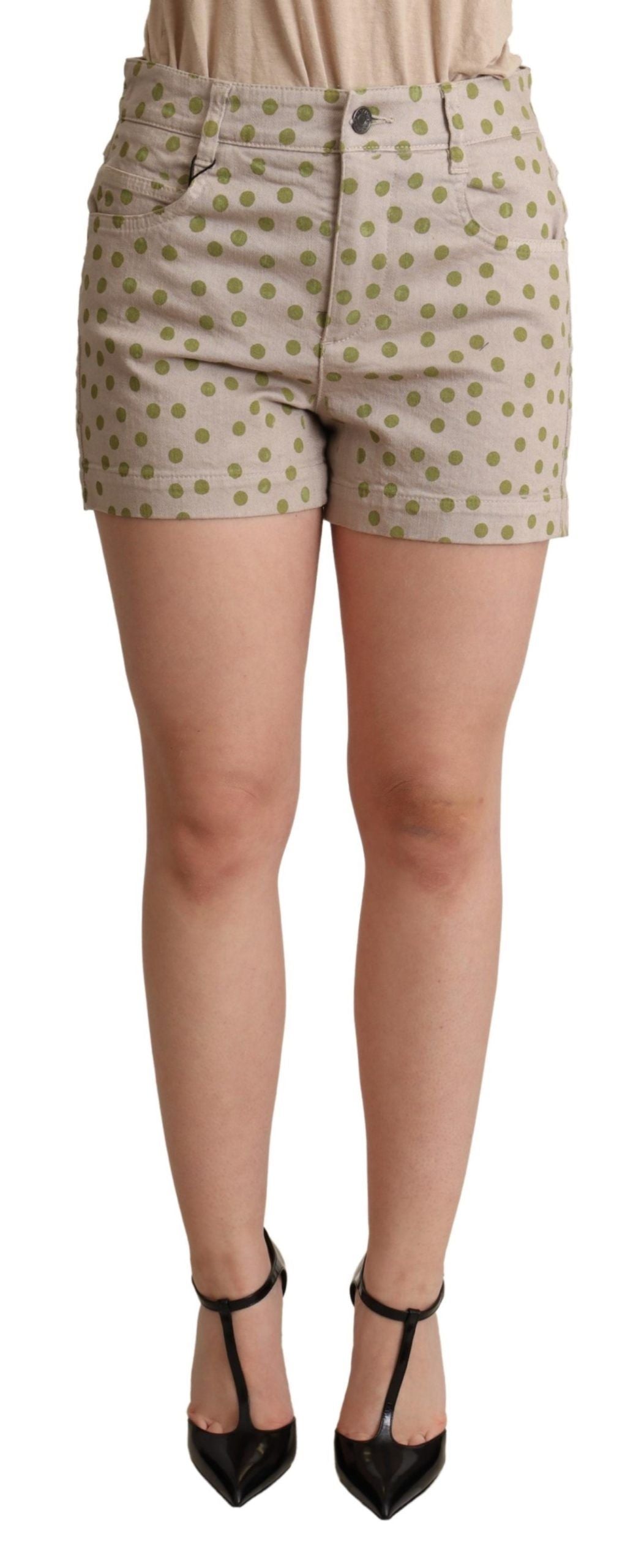 Dolce & Gabbana Chic Polka Dot Cotton Stretch Shorts - ACCEXO