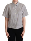 Dolce & Gabbana Elegant Polka Dot Cotton Polo Top