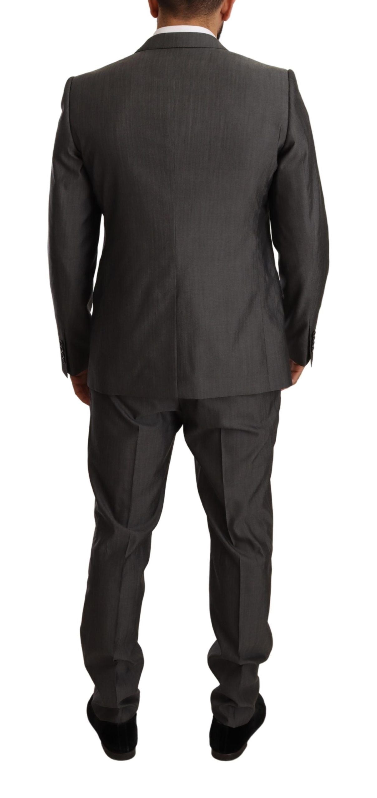 Dolce & Gabbana Elegant Martini Slim-Fit Wool Silk Suit - ACCEXO