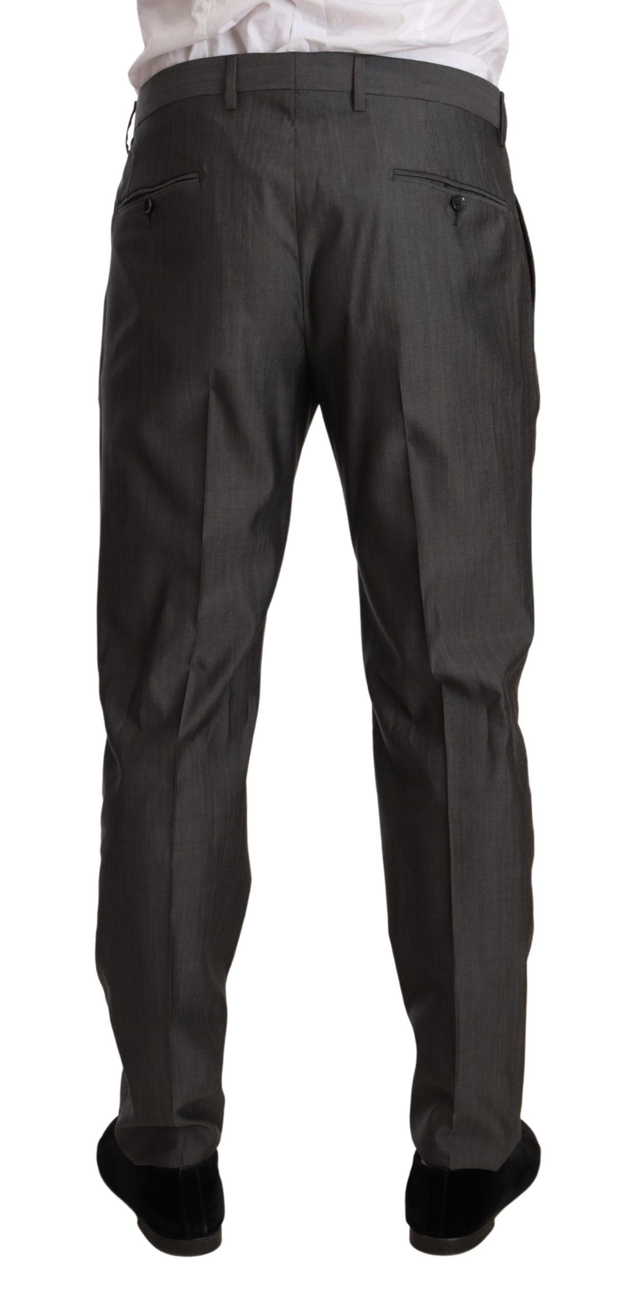Dolce & Gabbana Elegant Martini Slim-Fit Wool Silk Suit - ACCEXO