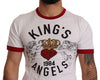 Dolce & Gabbana Exquisite Angelic Motif Cotton T-Shirt