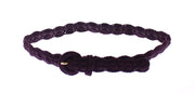 Dolce & Gabbana Elegant Purple Cotton Designer Belt - ACCEXO