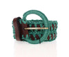 Dolce & Gabbana Enchanting Corset-Style Woven Raffia Belt