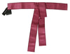 Dolce & Gabbana Elegant Pink Silk Wide Waist Belt