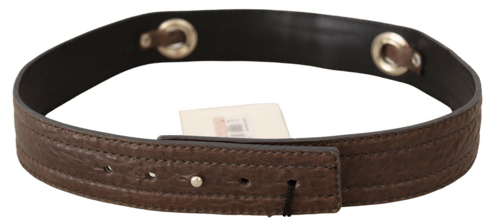 Costume National Elegant Brown Leather Fashion Belt - ACCEXO