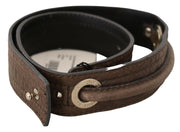 Costume National Elegant Brown Leather Fashion Belt - ACCEXO